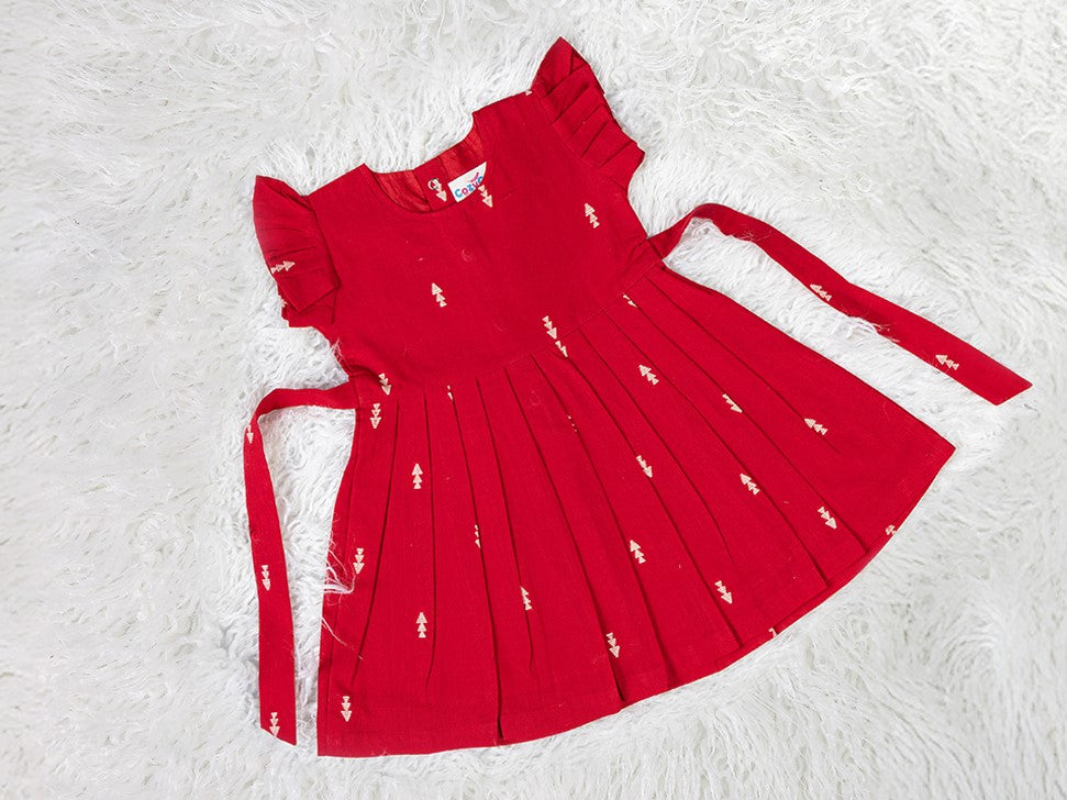 Gorgeous Red Cotton Frock