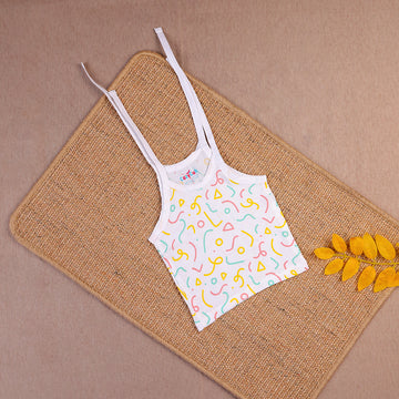 Vibrant Confetti Two-Layered Organic Muslin Knot Jabla
