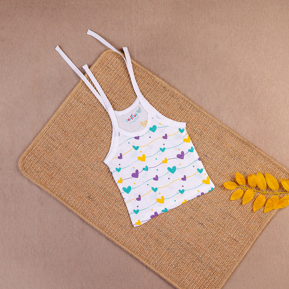 Lovely Hearts Two-Layered Organic Muslin Knot Jabla