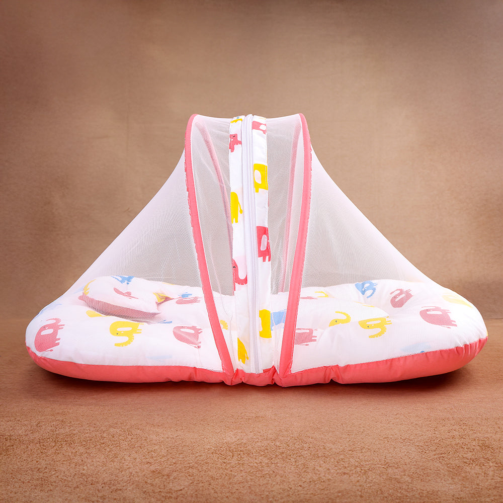 Playful Elephants Baby Bedding with Mosquito Net - Comfort & Joy Combined