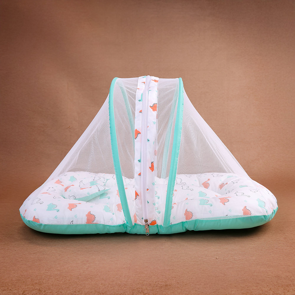 Adorable Dino Baby Bedding with Mosquito Net - Roar into Sweet Dreams
