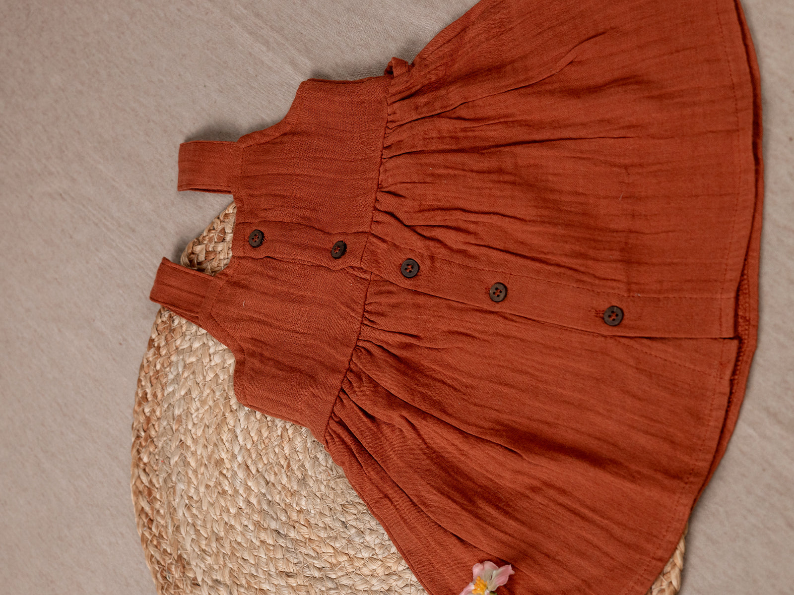 Vibrant Brown Stripe Frock