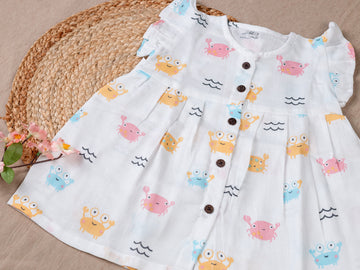 Crab Printed Frock