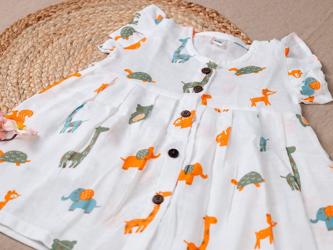 Colourful Giraff Frock