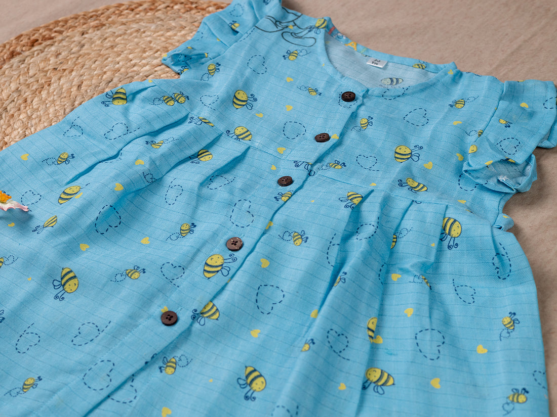 Blue Honeybee Frock
