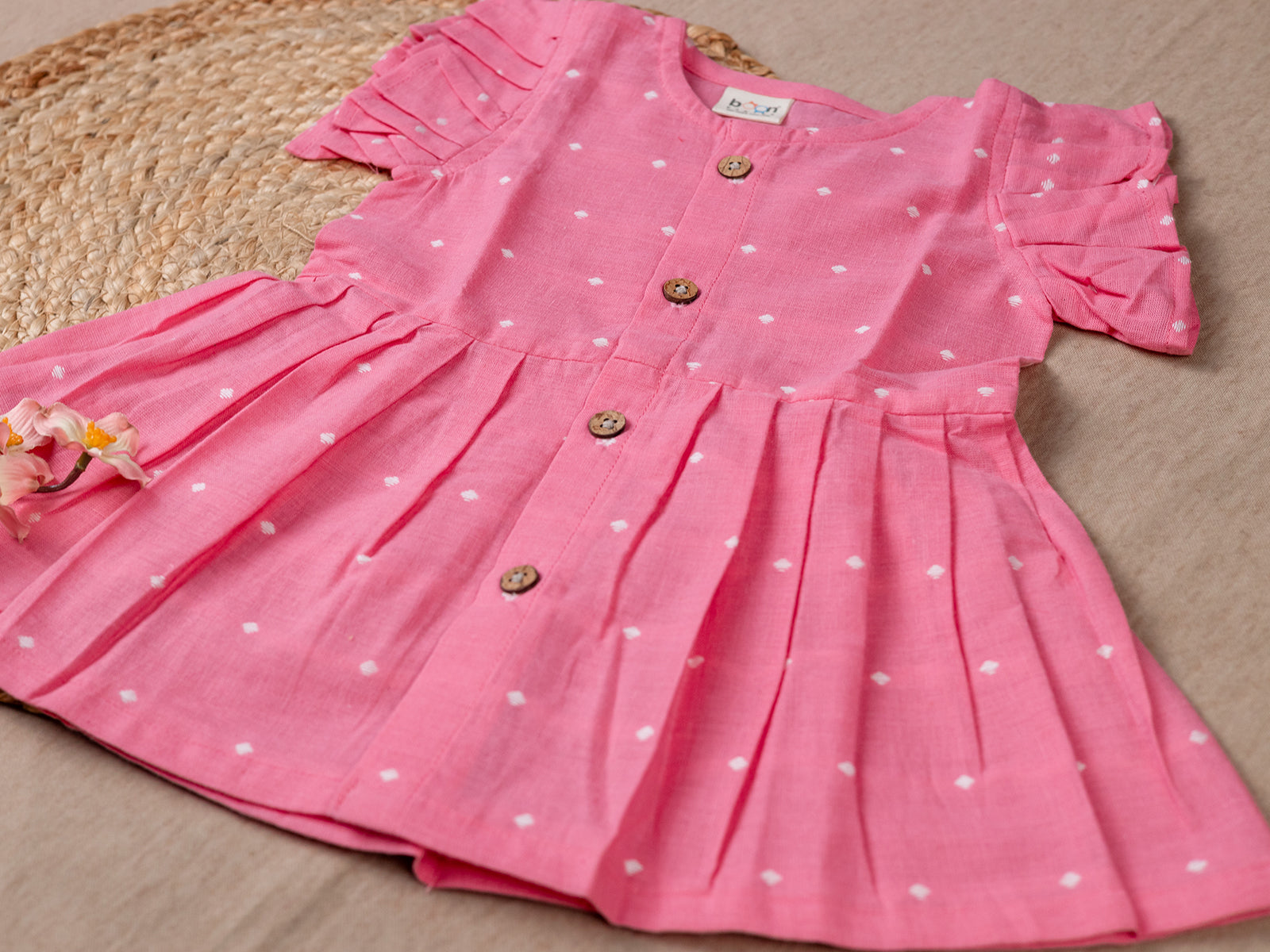Pink Polka dot Frock