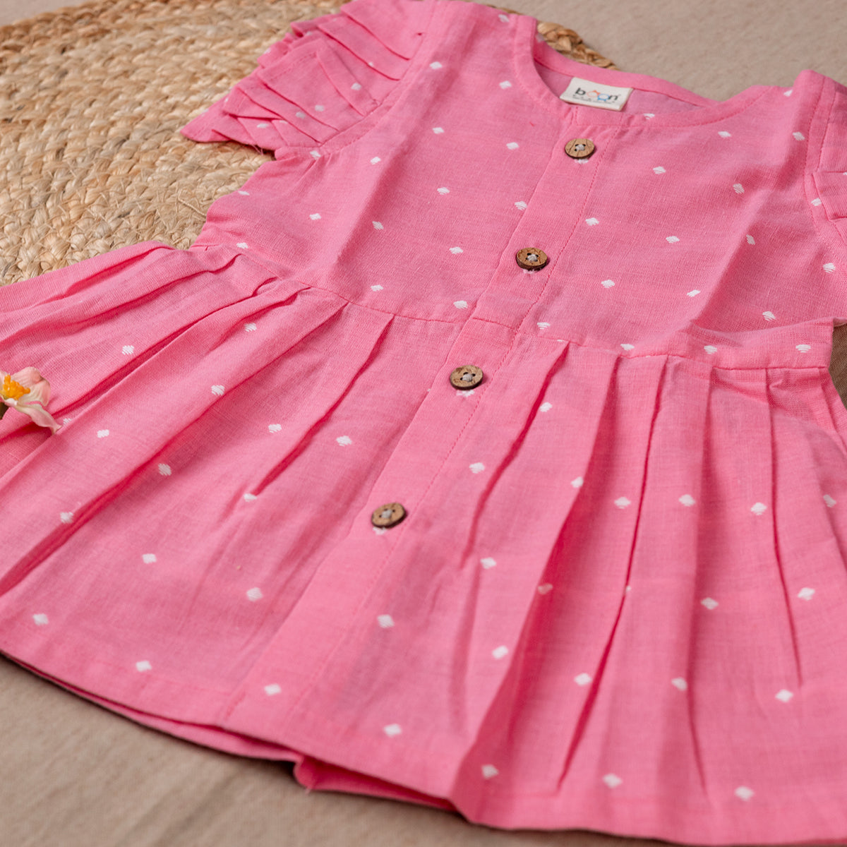 Pink Polka dot Frock