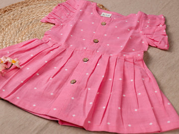 Pink Polka dot Frock
