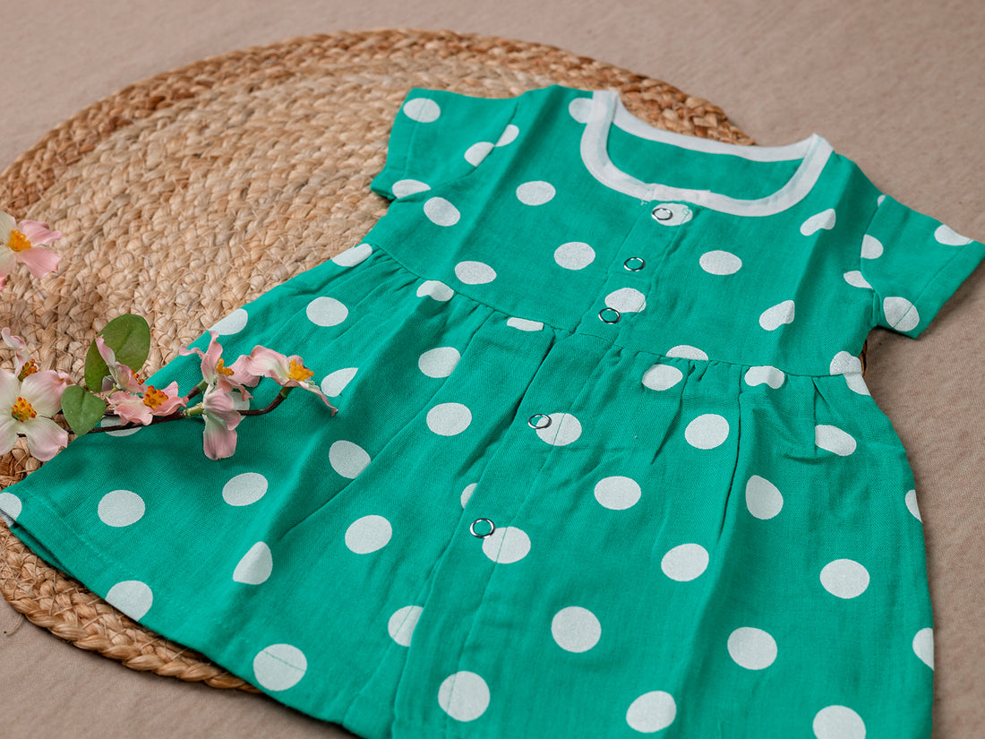 Green Circle - Frill Frock