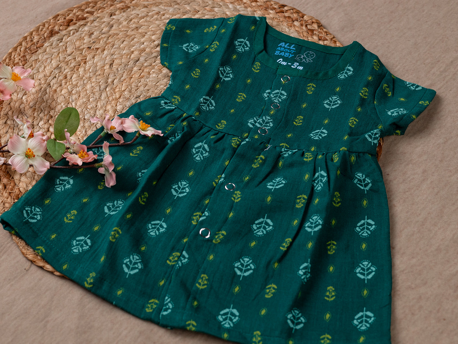 Green Leaf - Frill Frock