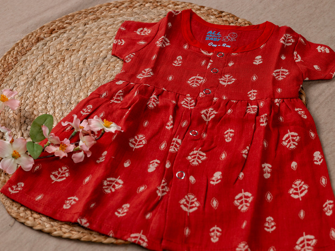 Brown Leaf - Frill Frock