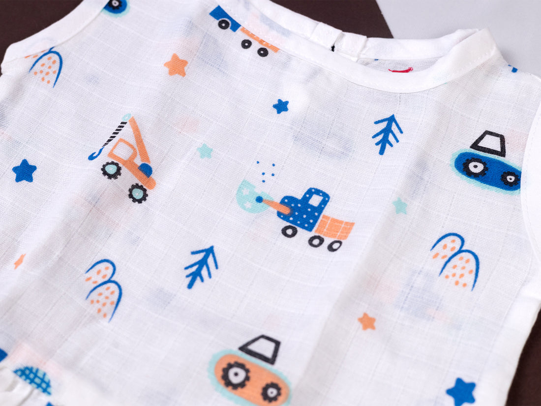 Blue Truck - Sleeveless Frock