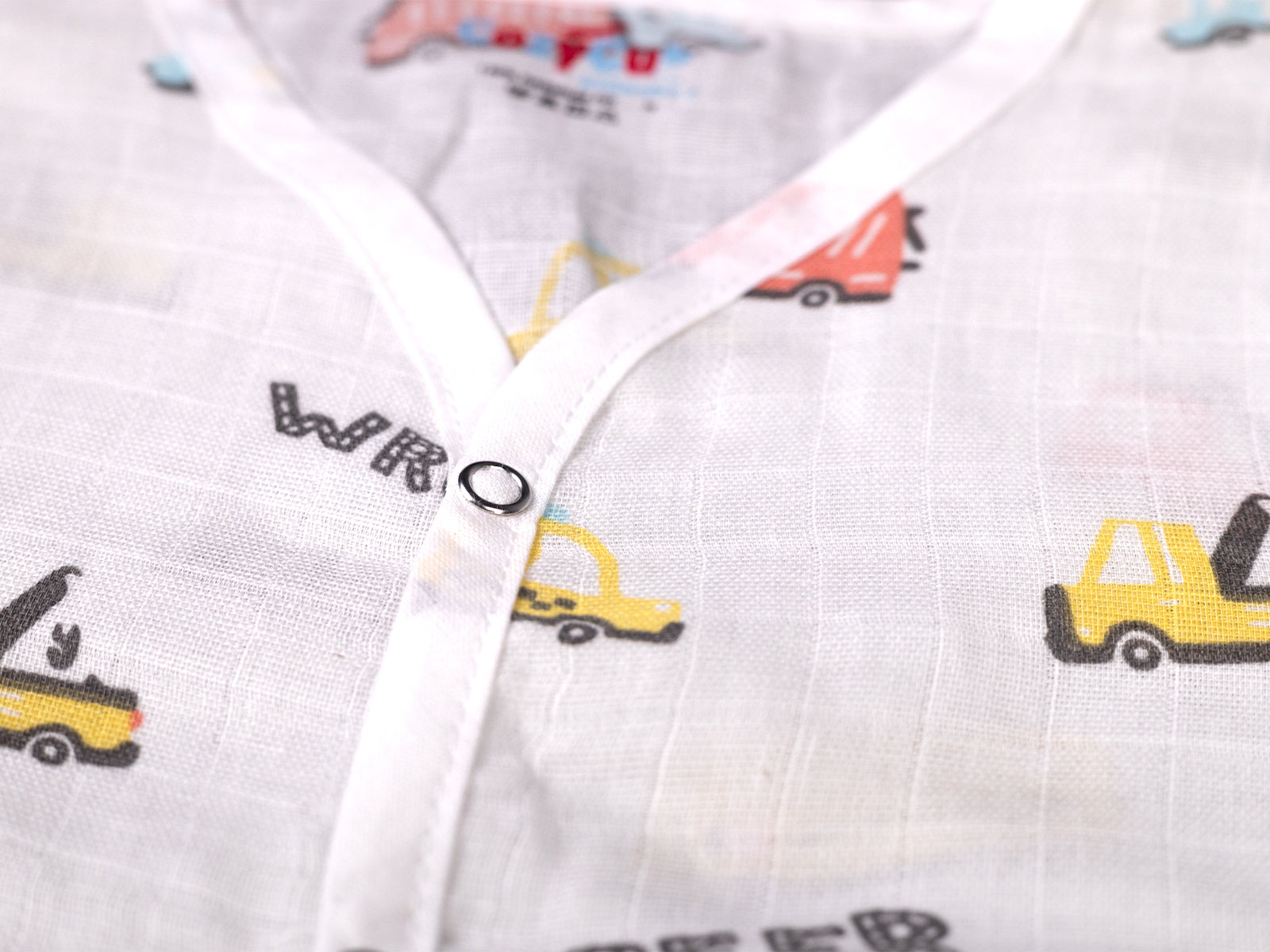 Construction Vehicle Print - Muslin Night Suit