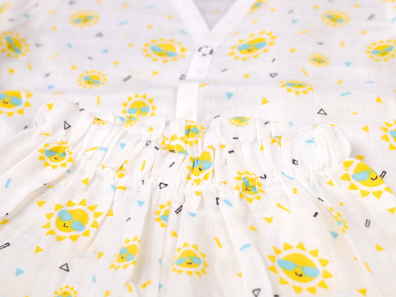 Sunshine Flower Print - Full Sleeve Night Suit