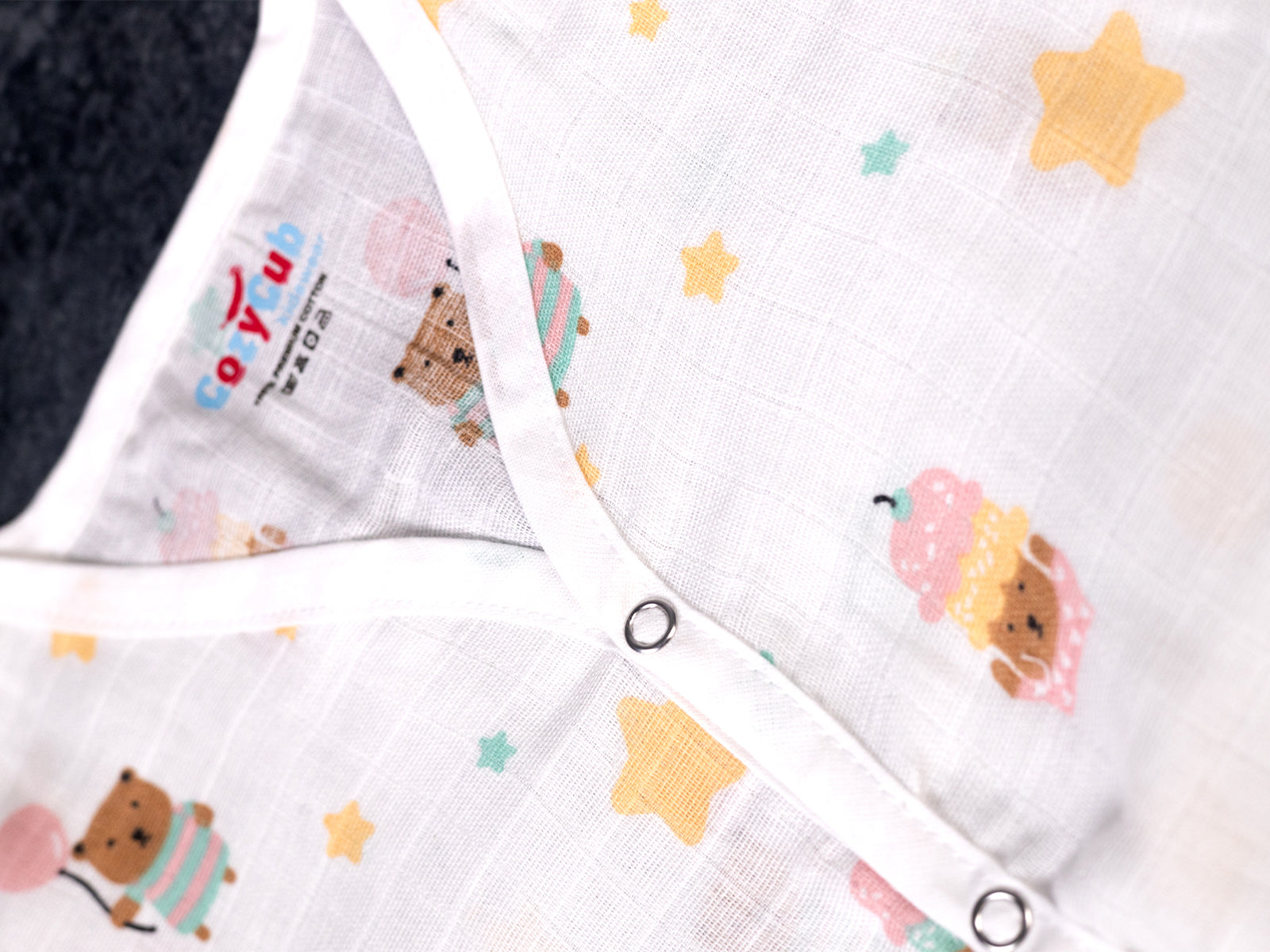 Muslin Night Suit - Cupcake Bear Print