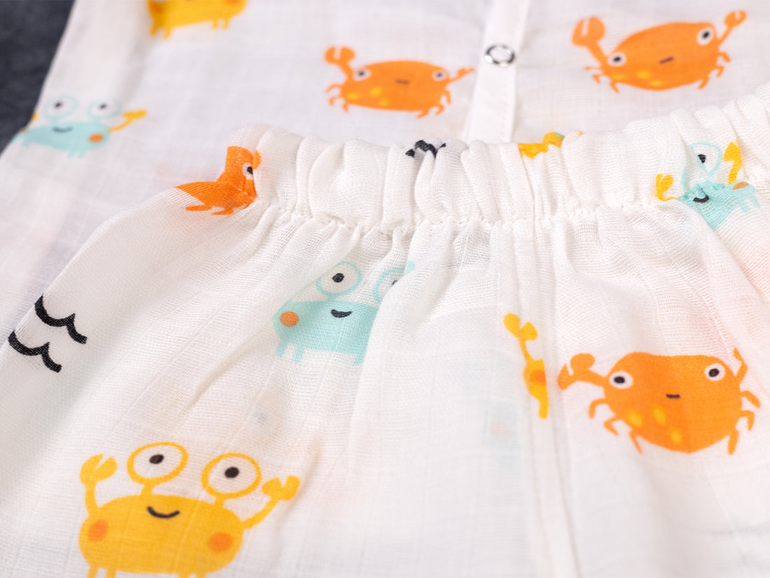 Playful Ocean Friends - Full Sleeve Night Suit