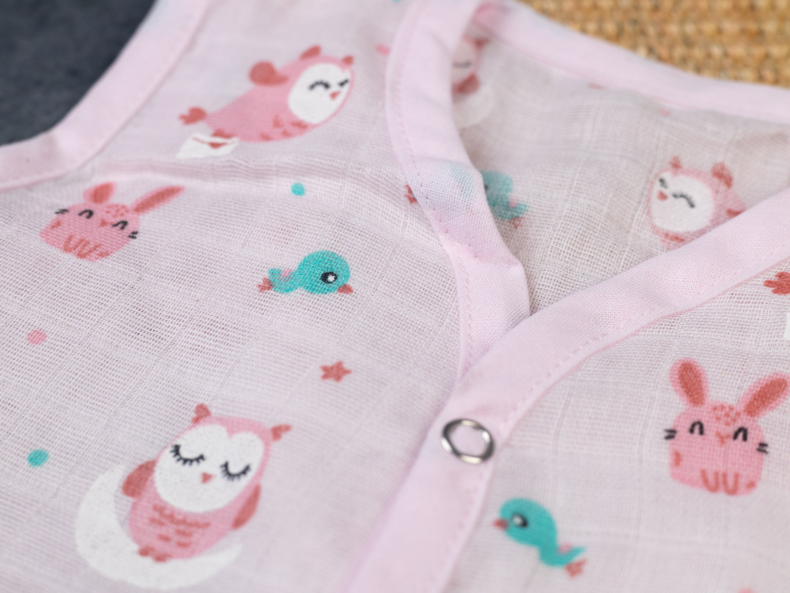 Pink Owl - Muslin Jabla