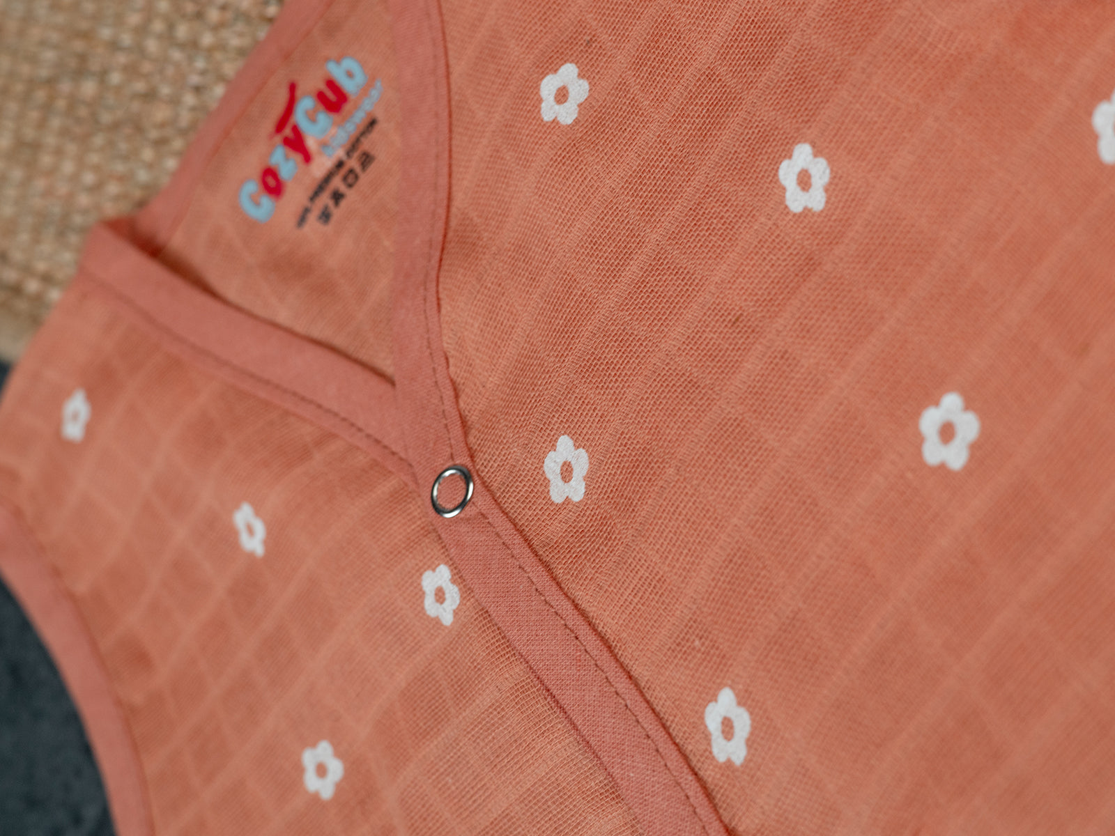 Brown Floral - Muslin Jabla