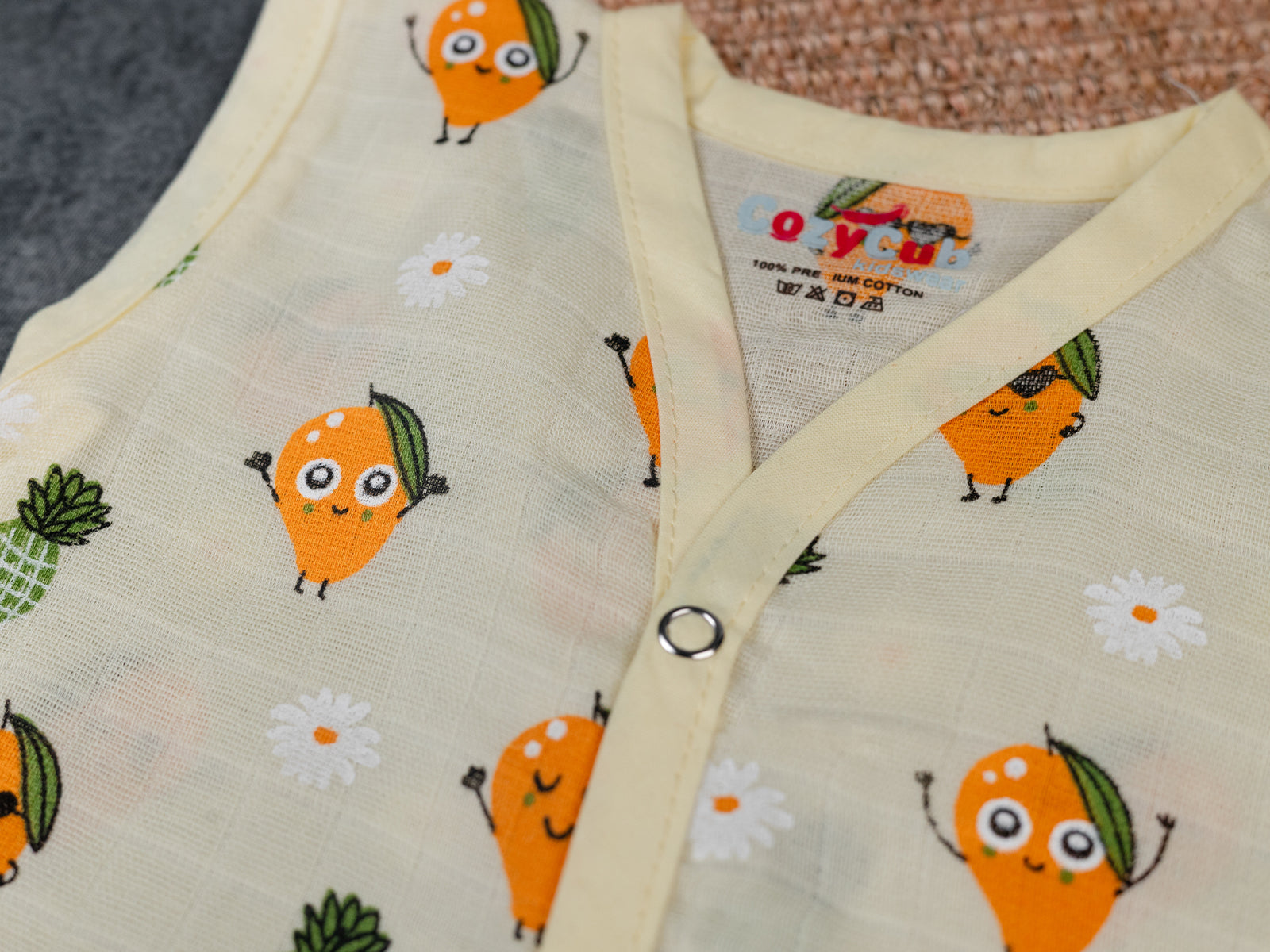 Yellow Mango - Muslin Jabla