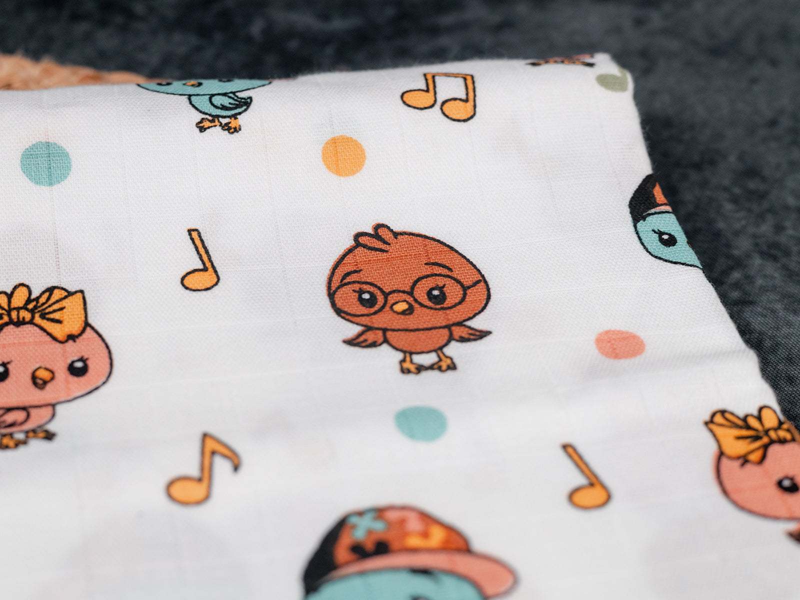 Woodland Symphony - Premium Cotton Muslin Towels (70 cm x 70 cm)