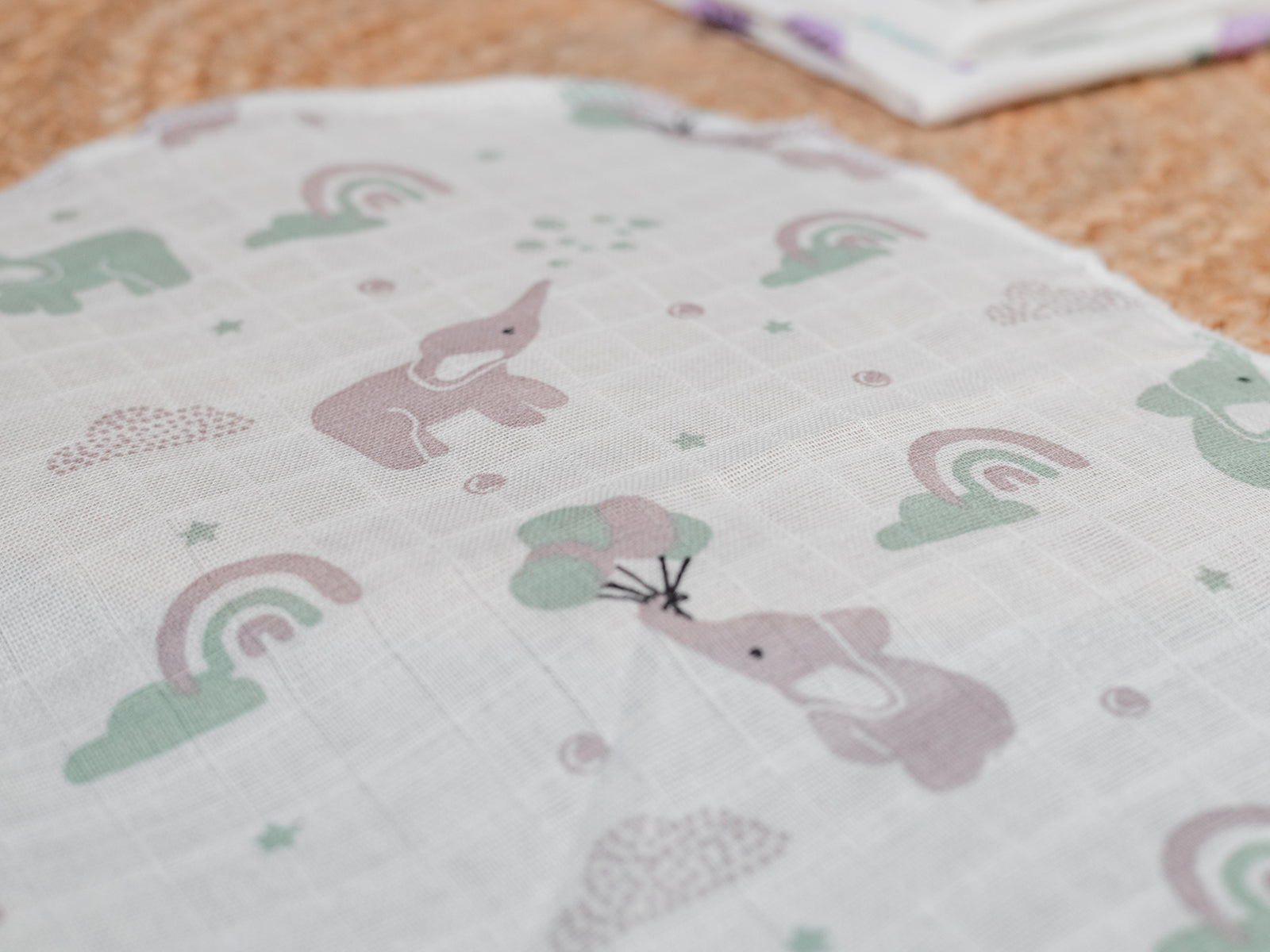 ENCHANTING ELEPHANTAND RAINBOW PATTERN