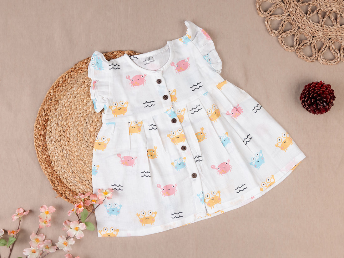 Crab Printed Frock